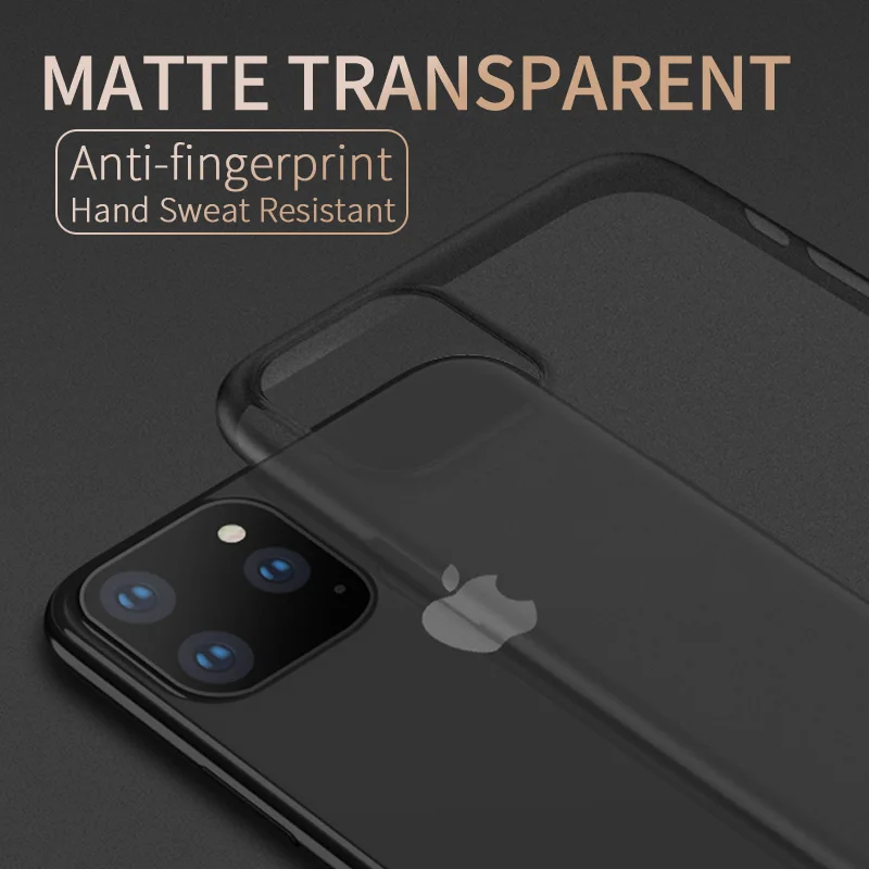 Ультратонкие Чехлы X Level для iPhone 11 Pro XR XS MAX мягкая гелевая матовая задняя крышка