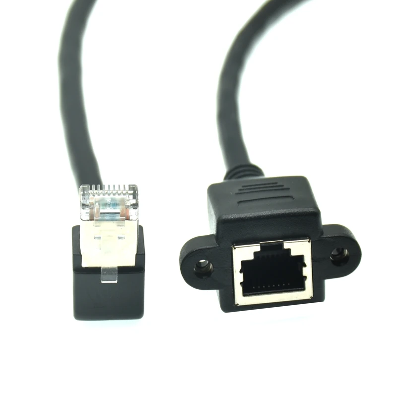 Удлинительный кабель-преобразователь с углом наклона 90 градусов штекер-гнездо