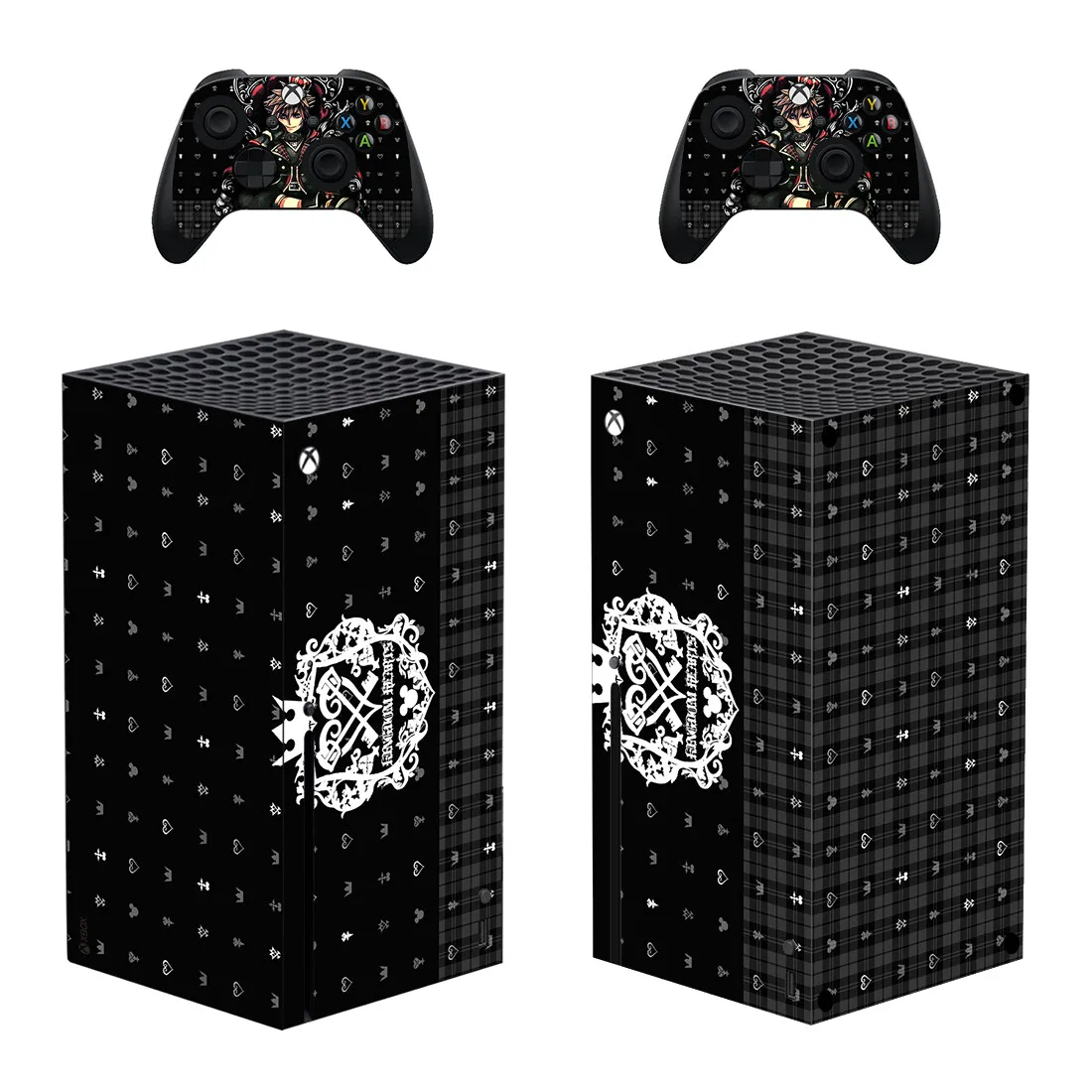 

Kingdom Hearts Skin Sticker Decal Cover for Xbox Series X Console and 2 Controllers Xbox Series X Skin Sticker Vinyl