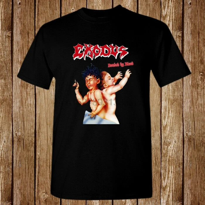 Exodus Bonded By Blood Album Логотип новая футболка Размер S 5XL|Мужские футболки| |