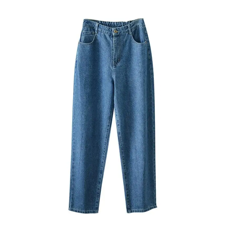 

Thickened Wide Leg Pants Women High Waisted Jeans Autumn Winter 2020 Straight Tube Loose Trousers Women