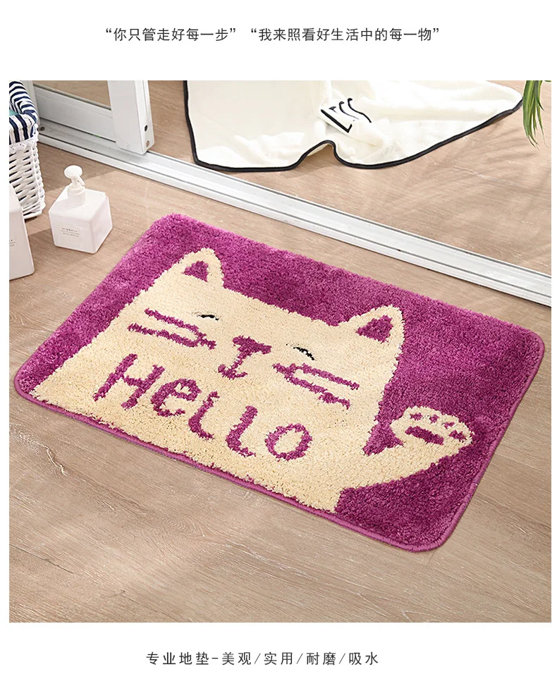 

Входная дверь, искусственный пол, входная дверь, Нескользящие коврики, ванная, гостиная, спальня, Мультяшные напольные коврики