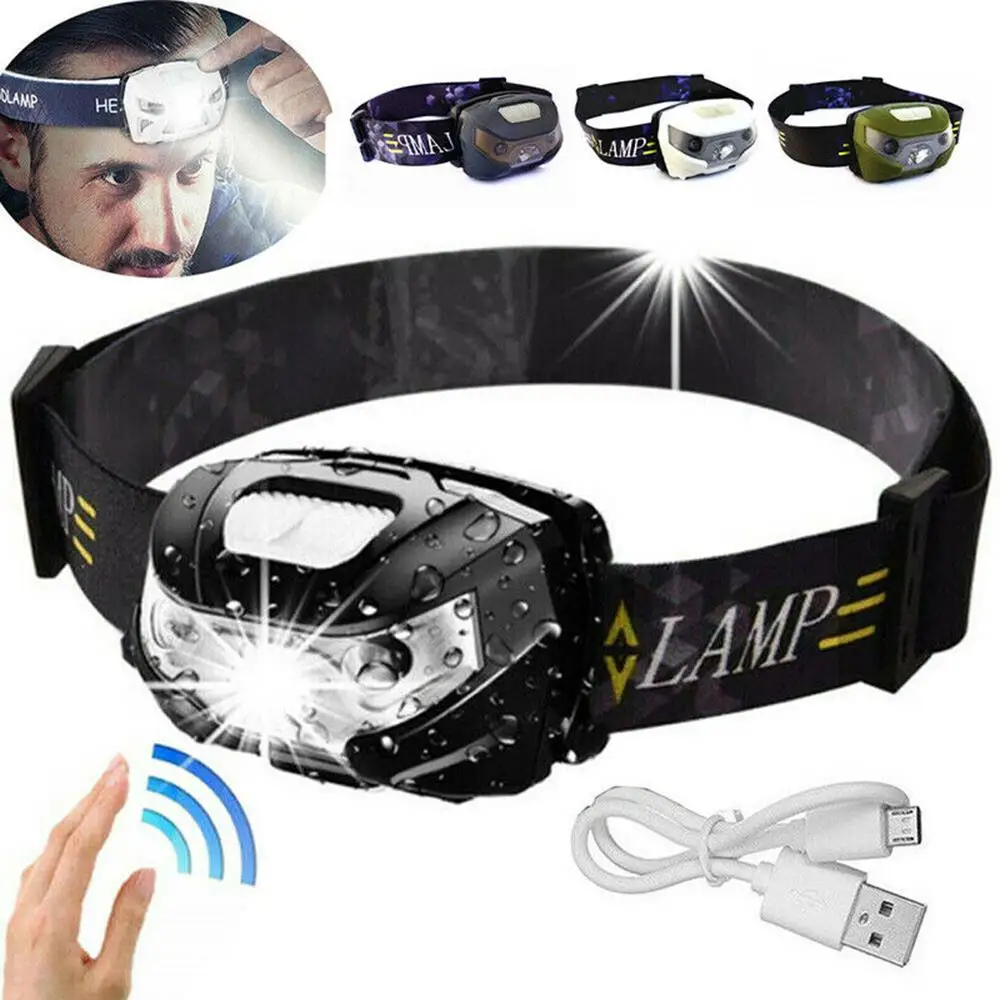 

3W Strong Light Running Headlamp Rechargeable Headlight Head Torch Lamp Hiking