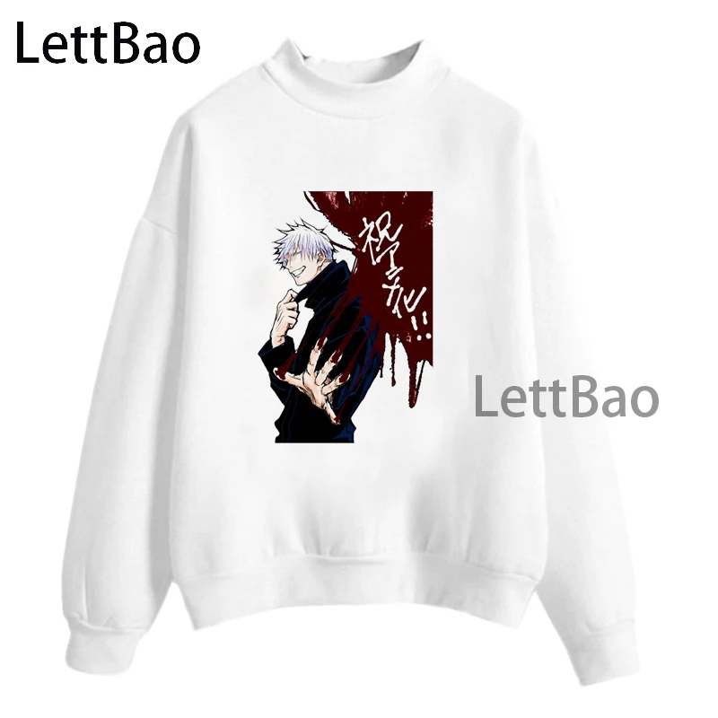 

Funny jujutsu kaisen gojo satoru Clothes Woman Breathable Polyester autumn anime Hipster Streetwear Harajuku female sweatshirt