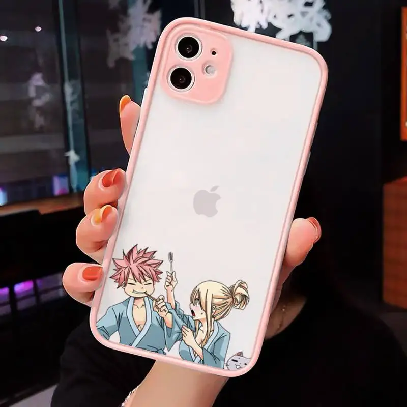 

Anime Fairy Tail cool sexy Phone Case Matte Transparent for iPhone 7 8 11 12 s mini pro X XS XR MAX Plus cover funda