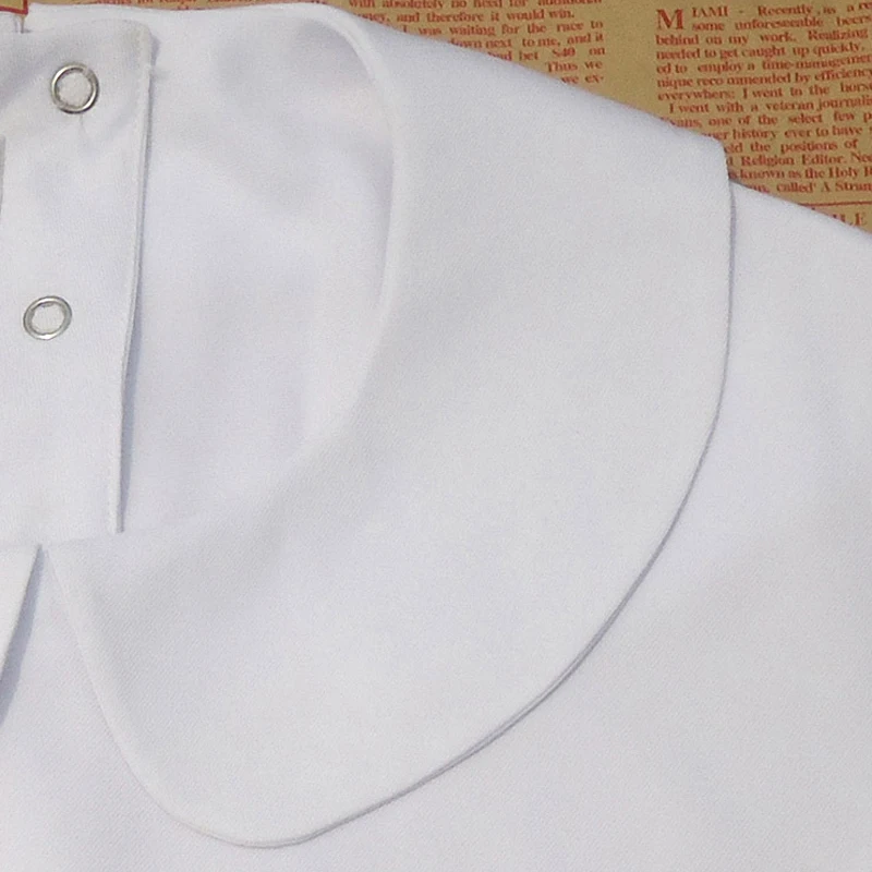 Женский свитер с отворотами черный белый Однотонный со съемными воротниками