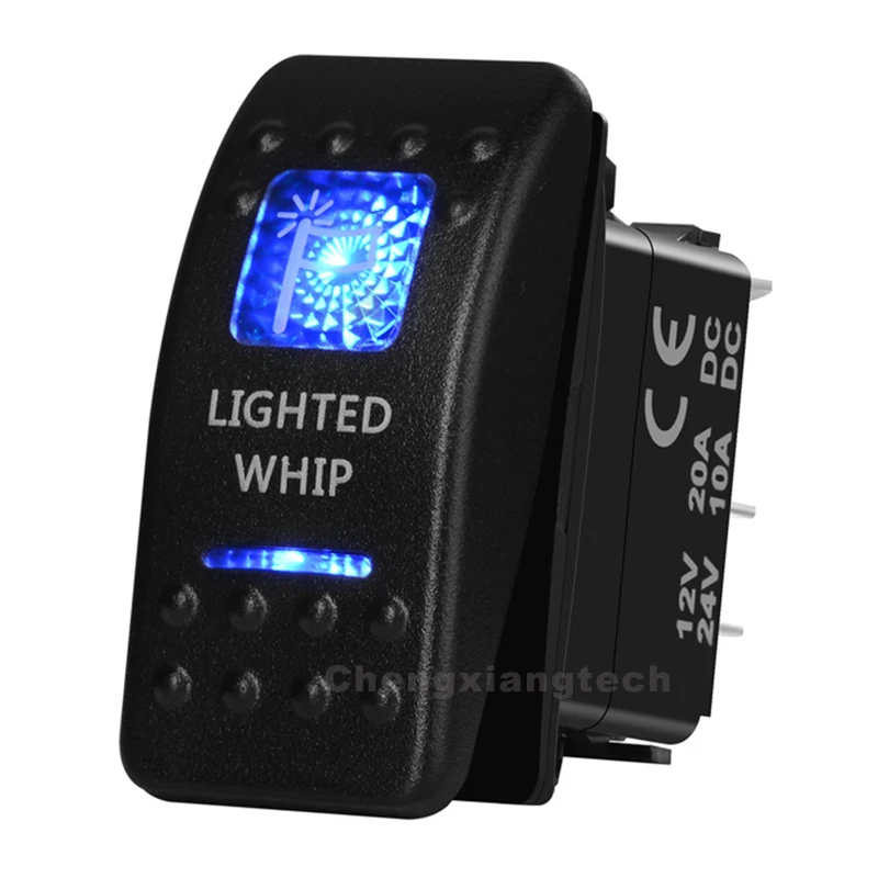 

Синий Led подсветкой хлыст 5 pin ВКЛ/ВЫКЛ кулисный переключатель spst для ARB Caring NARVA стиль Замена морского класса