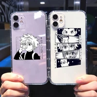 hisoka hunter x hunter killua anime phone cases transparent soft for iphone 5c se 6 6s 7 8 11 12 13 plus mini x xs xr pro max
