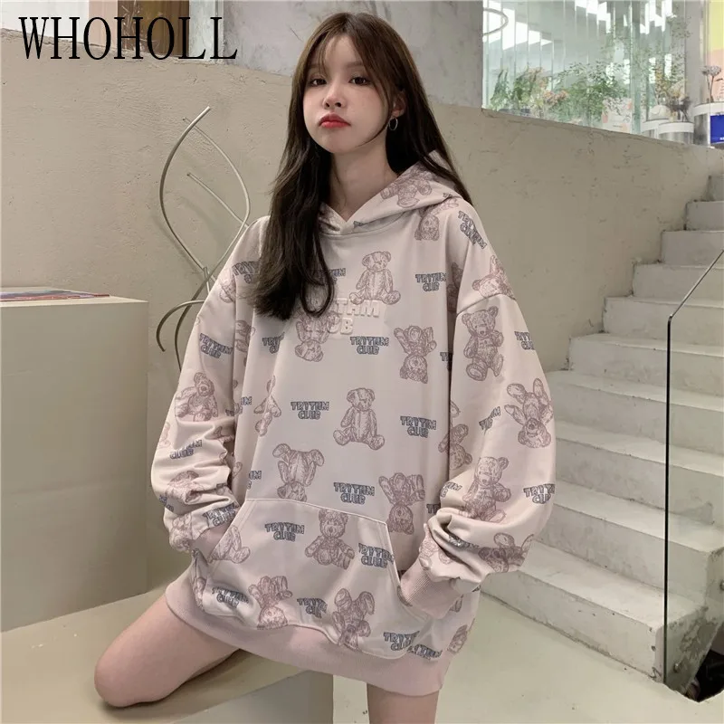 

Korean Women Long Sleeve Hoodie Plus Pullover Vintage Sweatshirt Women Fashion Autumn Clothes Hoodies Women Pullover Top
