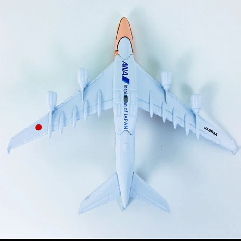 Airplanes Japan ANA Airlines A380 Blue HONU Lani Ka La Plane Model Metal Diecast  Aircraft Kids Gift collectible images - 6