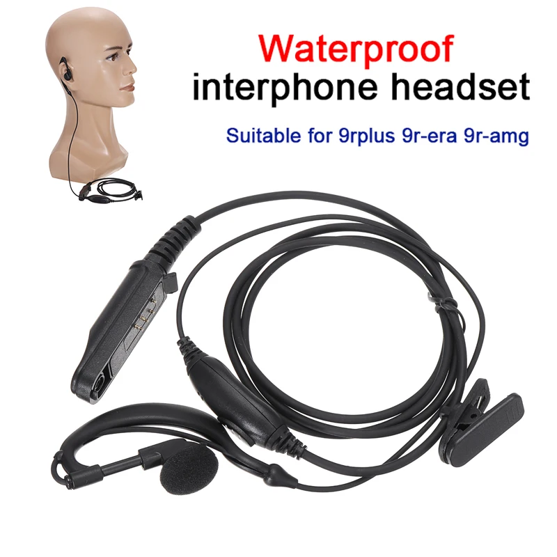 

Waterproof PTT MIC Headset Covert Acoustic Tube In-ear Earpiece For Baofeng UV-9R Plus BF-A58 Walkie Talkie