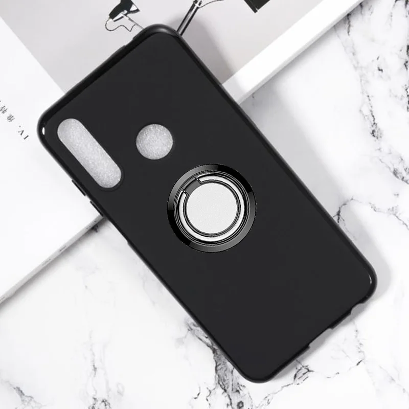 Для Lenovo K10 Plus L39051 держатель для задней панели телефона с кольцом чехол TPU Мягкие