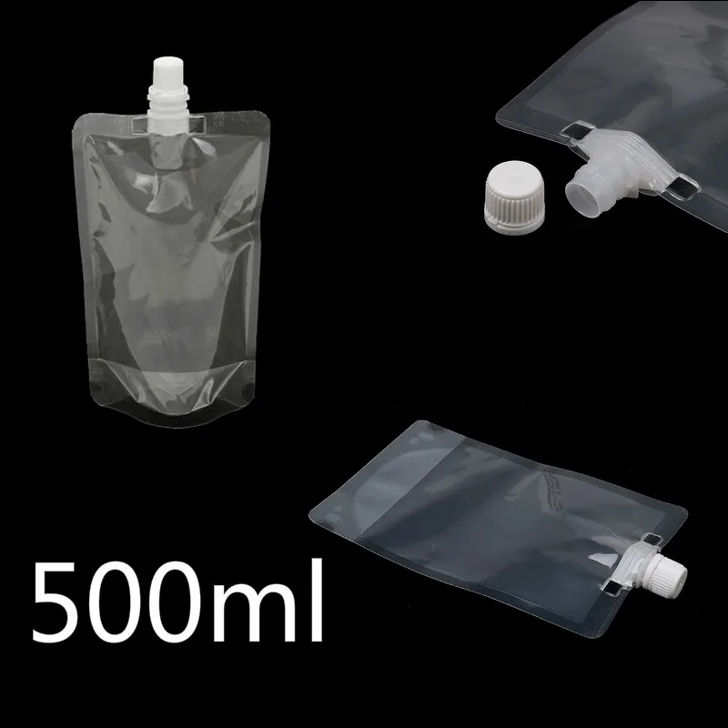 1 шт. 500 мл стоьте вверх мешки для упаковки напитков носик чехол хранения жидкий