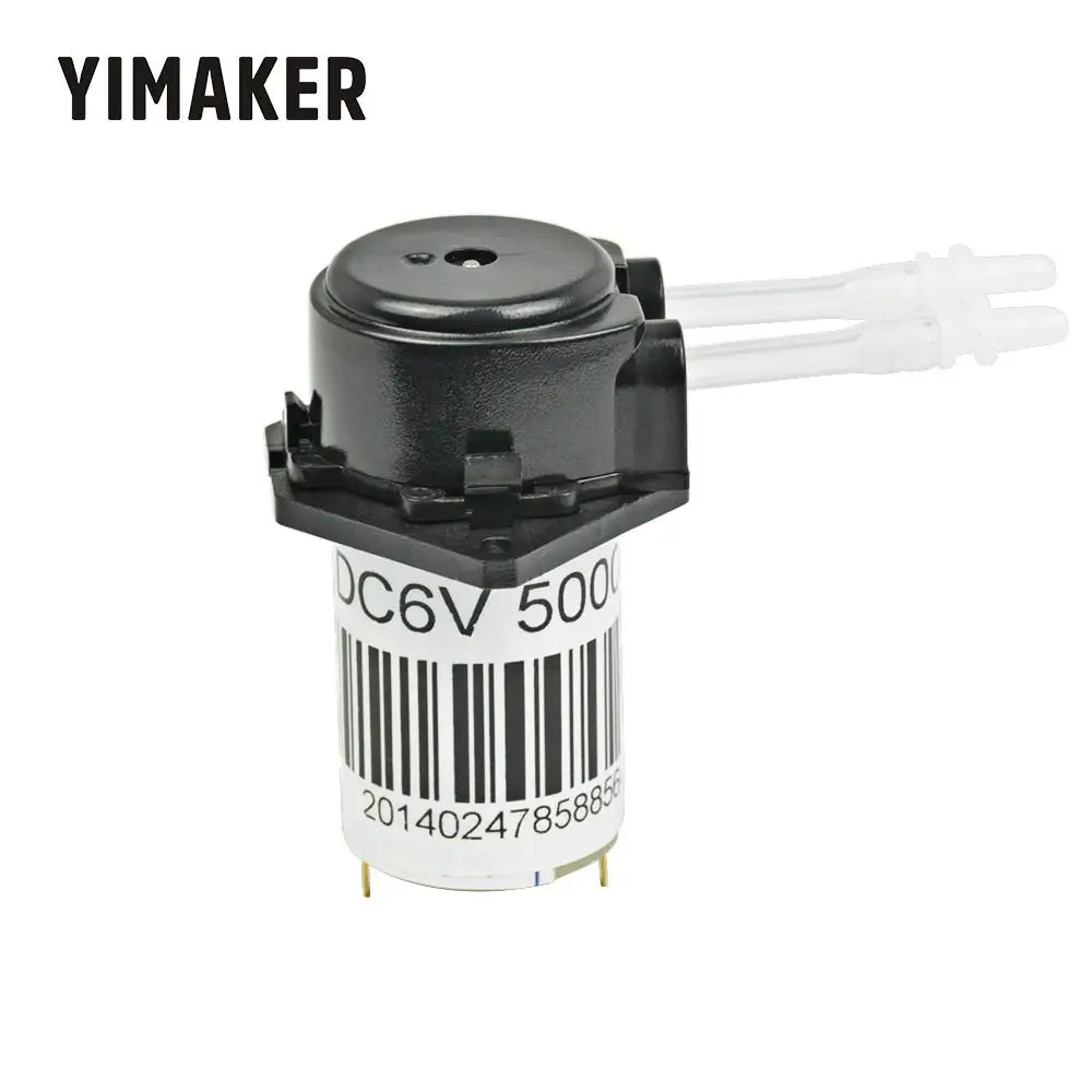 Микро водяной насос YIMAKER DC6V 12V 24V 0 100 мл/мин. тихий Перистальтический DC титрирующий