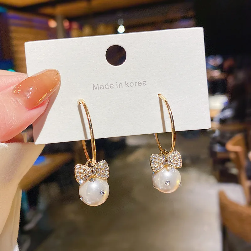 

Wholesale Silver Plated Stud Bow Vintage Women Earrings Jewelry Gift