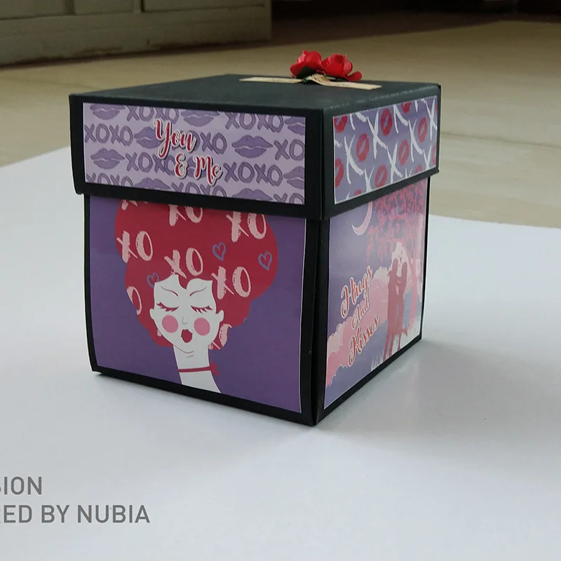 Рождественский сюрприз вечерние с надписью mom's Love взрыв подарочной коробке для