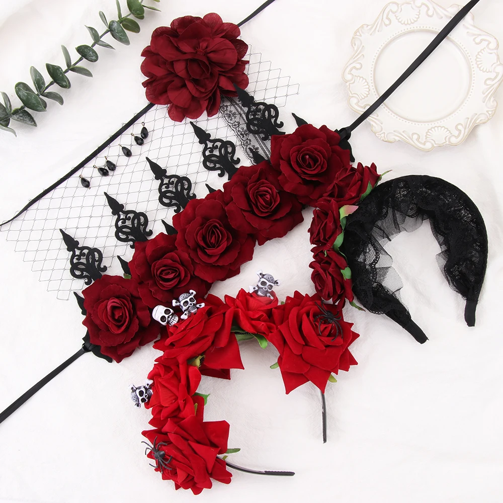 Женский ободок для волос аксессуар в готическом стиле |