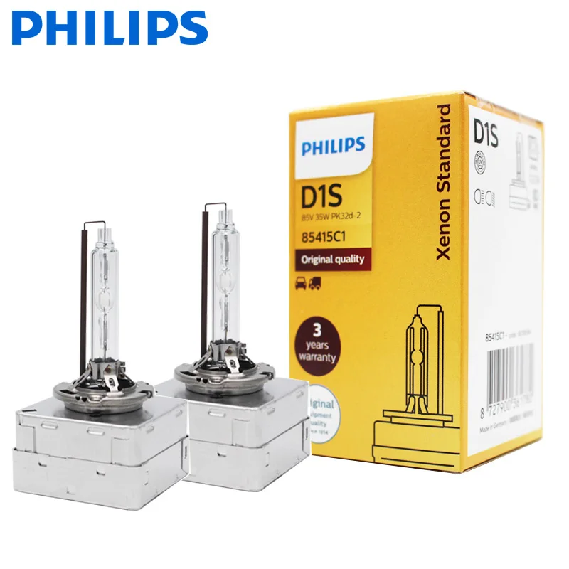 Сменная ксеноновая лампа 2X Philips HID D1S D2S D2R D3S D4S D5S 35 Вт 4200K|Лампы для автомобильных