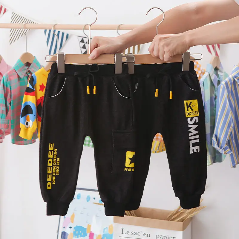 Спортивные штаны для детей теплые полосатые мальчиков и девочек повседневные