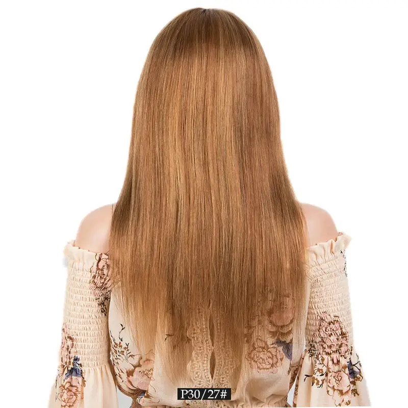 

Card blonde wig straight hair wig bangs fringe wig