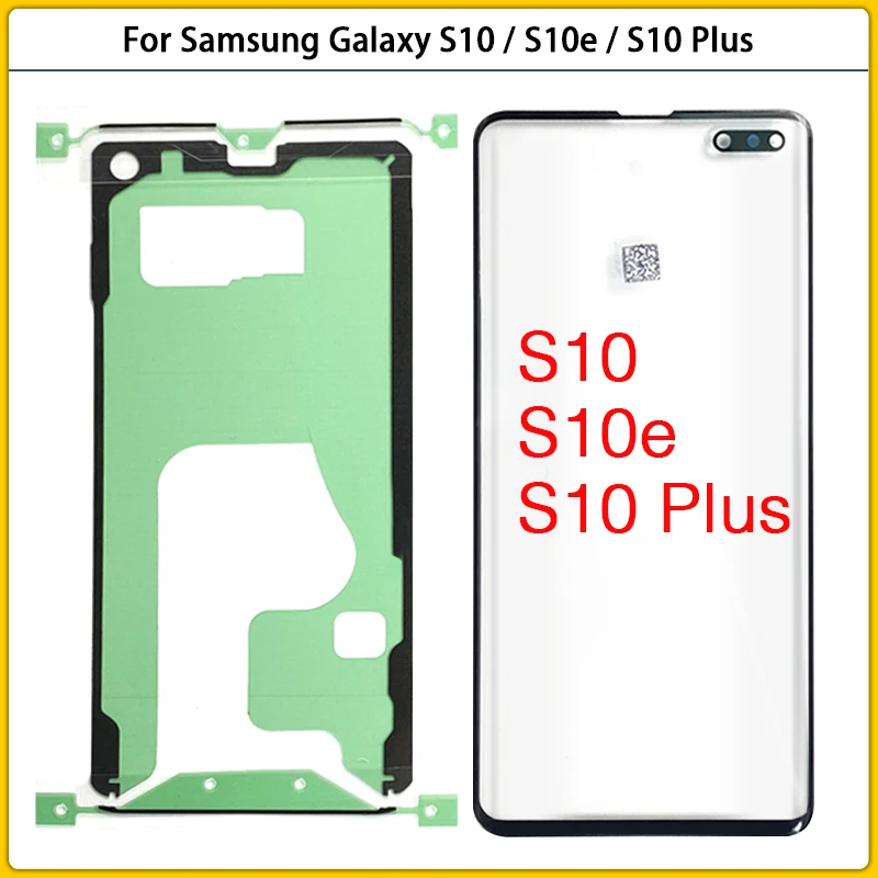 New For Samsung Galaxy S10 / S10e / S10 Plus Touch Screen LCD Front Outer Glass Panel Touchscreen Glass Adhesive Replacement