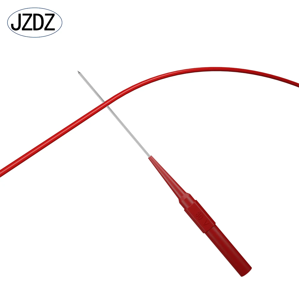 JZDZ 2pcs 1mm Test Probe Needle Mul-timeter Stainless Puncture Back 4mm banana socket Auto repair tool J.30009+ | Инструменты