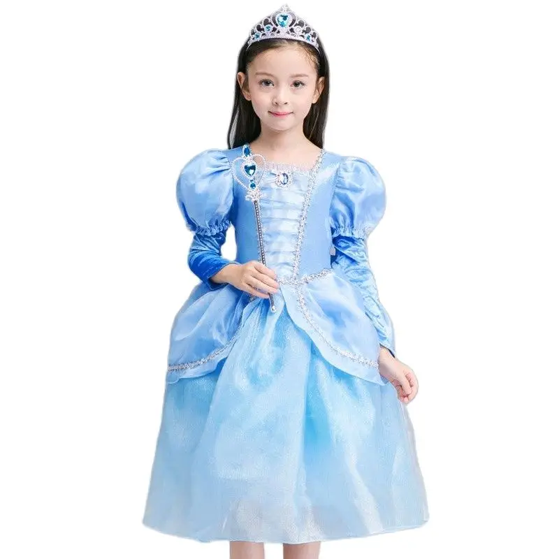 Disney Frozen dress For Girls moana disfraz Anna Elsa elza Kids princess Girl disfraces rapunzel Costume infant clothes children | Детская