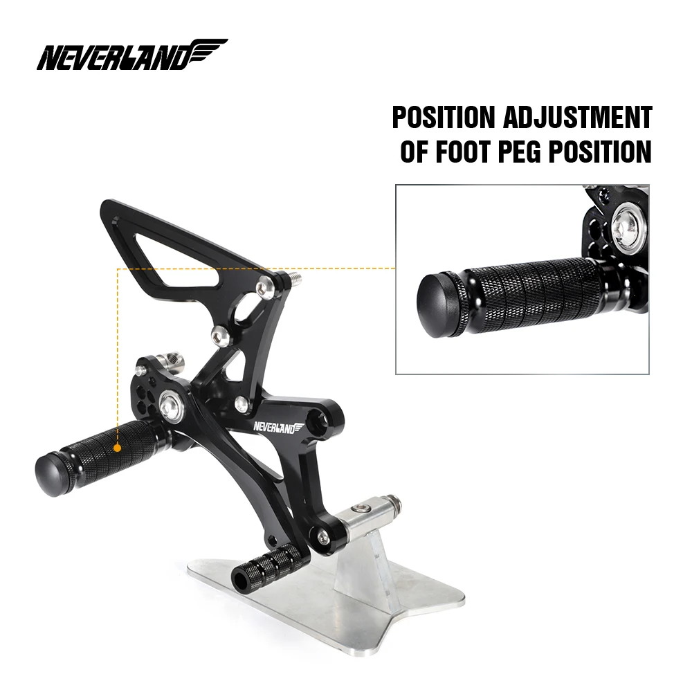 Для Triumph DAYTONA 675 Street Triple 2006-2012 CNC Регулируемые задние комплекты Rearset подножка подножки D49