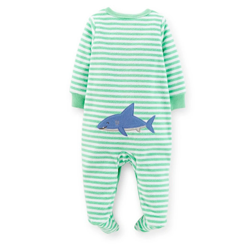 Осенний комбинезон для новорожденных мальчиков и девочек с мультяшным