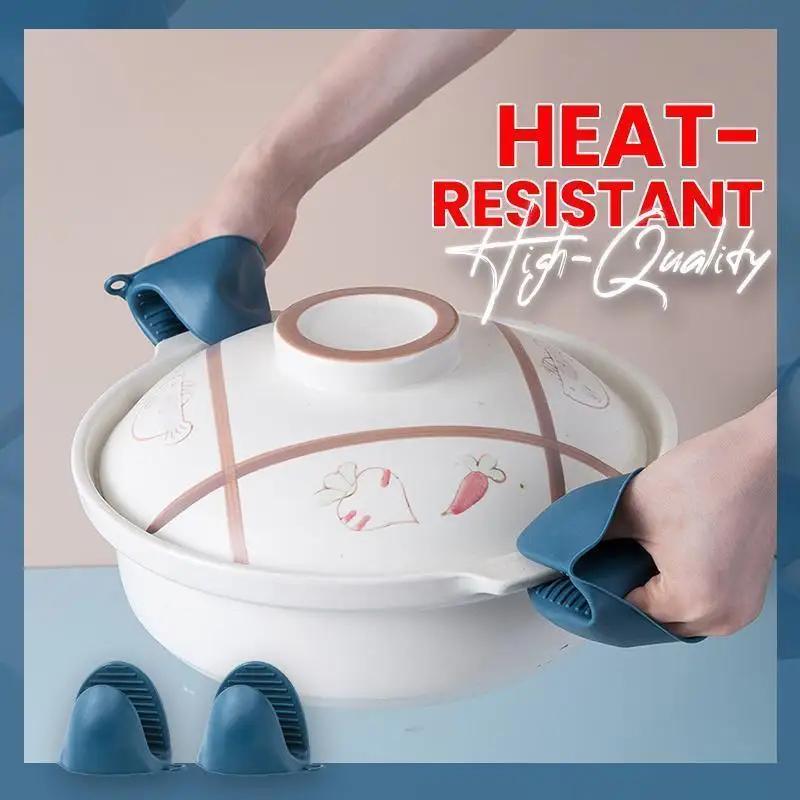 

4pcs Included Safe Anti-Scald Set Stainless Steel Foldable Hot Dish Clamp High Temperature Resistant Non-slip Crockery Kitchen T