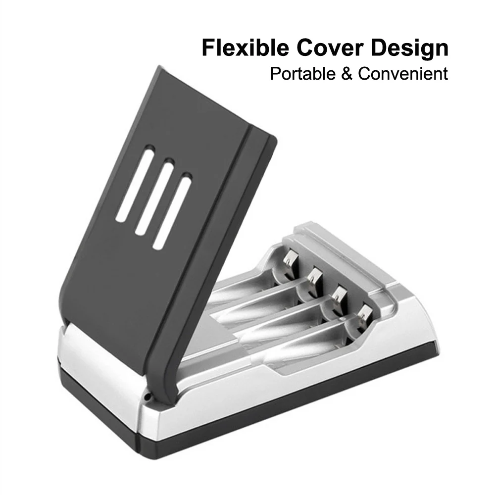 Зарядное устройство с ЖК дисплеем 4 слота интеллектуальное зарядное для никель