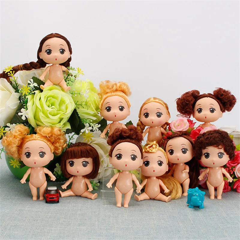 6 шт 8 см обнаженные Детские куклы игрушки подвижные мини Babyn Сделай Сам BJD