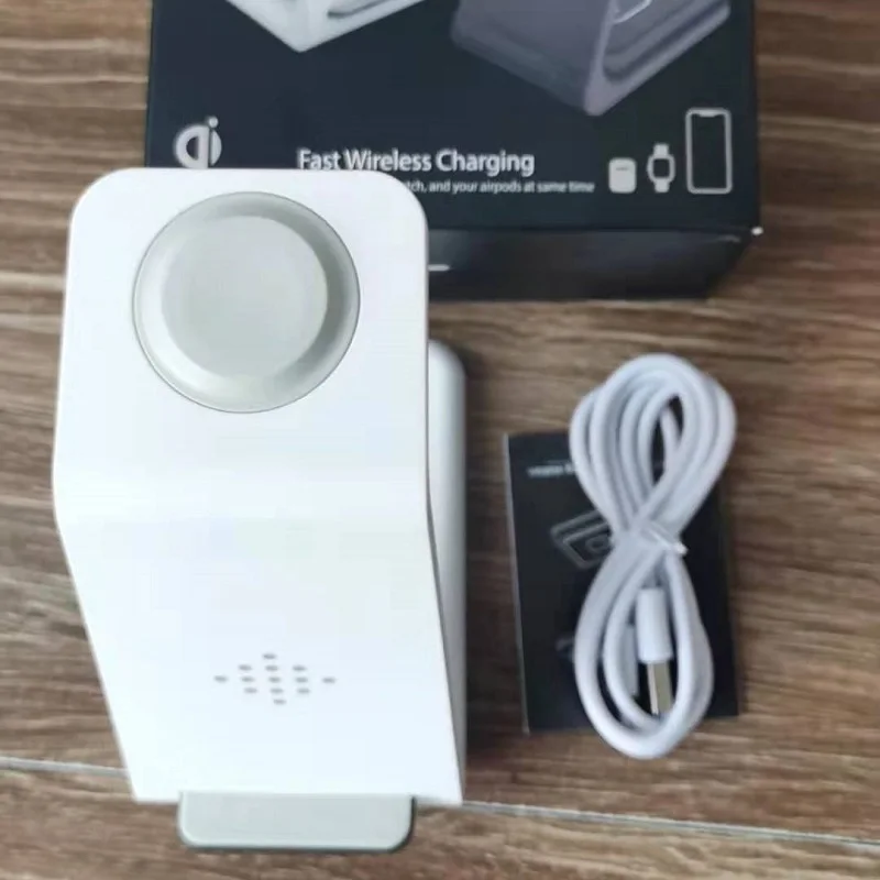 15w qi wireless charger stand 3 in 1 fast charging station for iphone 12 11 xs xr x 8 apple iwatch se 6 5 4 3 airpods pro pad free global shipping