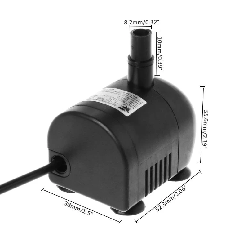 Водяной насос DC5V AC 220V пышности бесщеточный подводный 350L/ч Бесщеточный мини