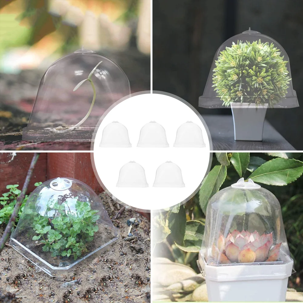 

Seedlings Dome Transparent Plant Freeze Protection Cloche Plastic Cover