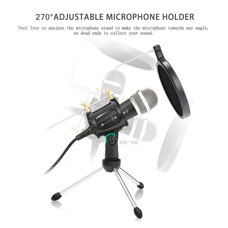 

3.5mm Condenser Microphone Mobile Telephone Microphone Jack Microphone