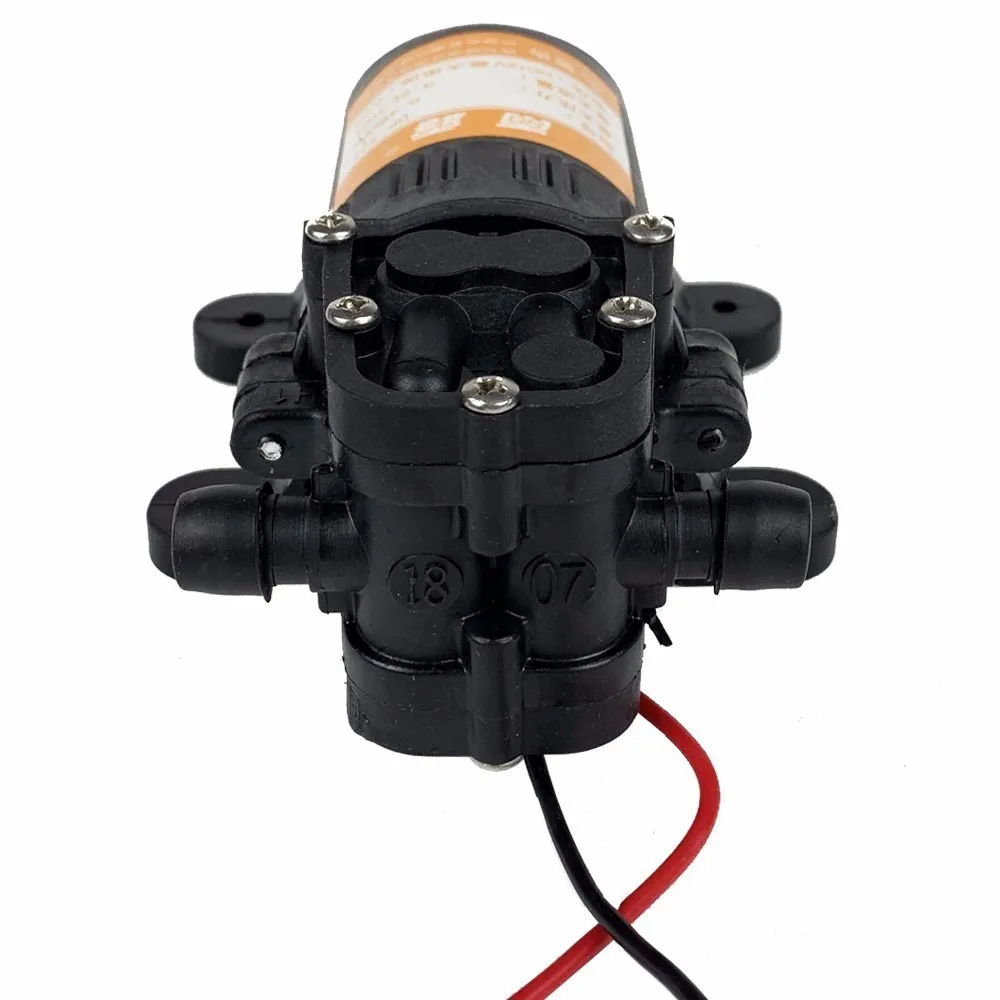 Прочный DC 12 V 70PSI 3.5L/мин Черный мембранный распылитель воды под высоким давлением