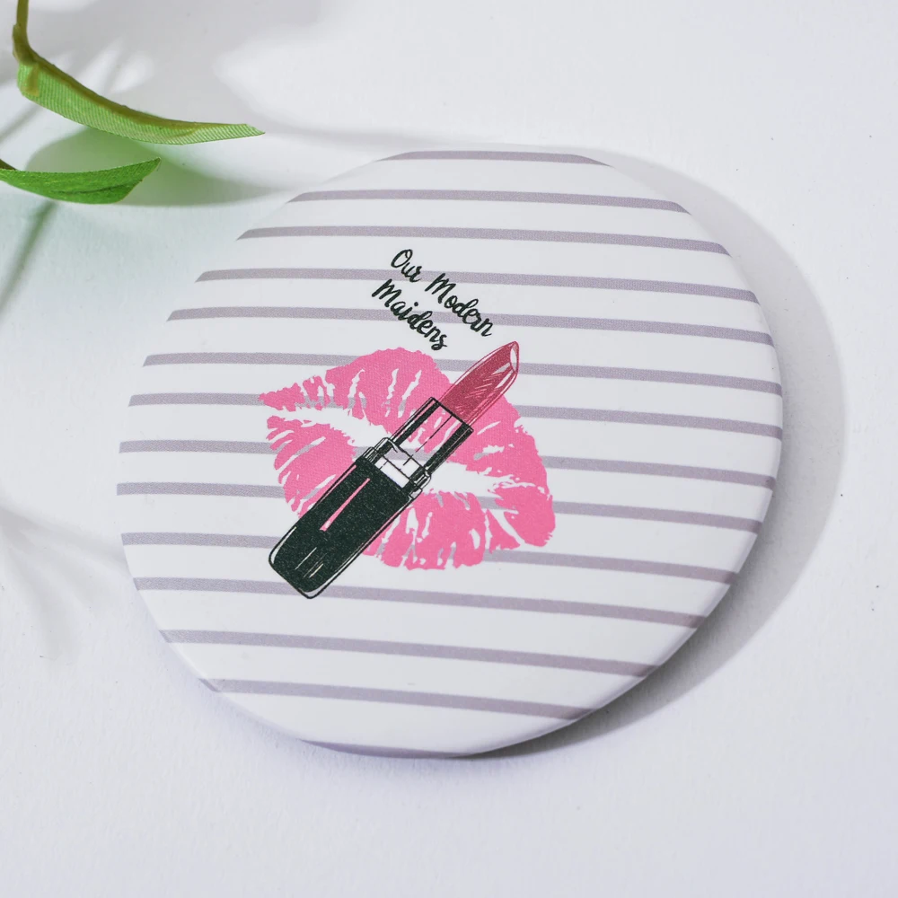 1 шт. одностороннее мини карманное косметическое зеркало для женщин компактное