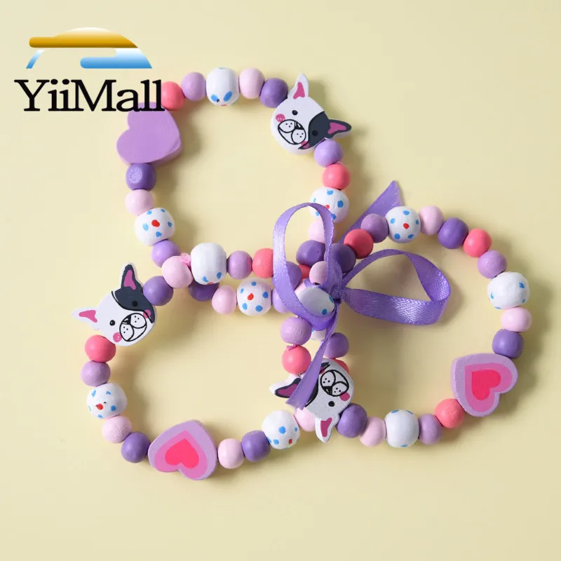 3 шт. детский браслет с искусственным жемчугом|Плетеные браслеты| |