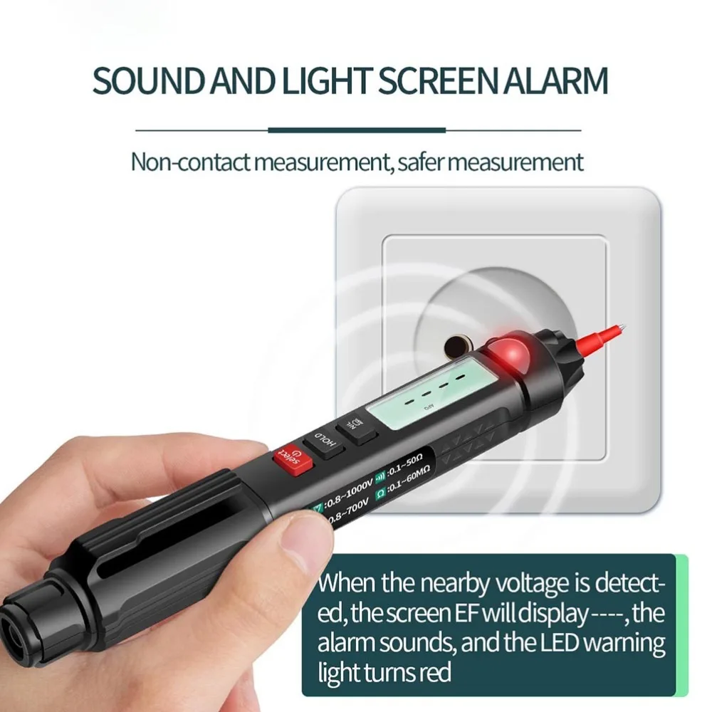 

1 Set Intelligent Current Electric Sensor Test Pencil with LCD Backlight