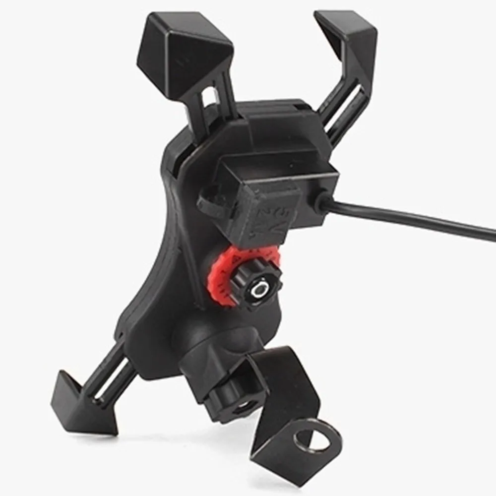 1 шт. руль мотоцикла велосипед скутер держатель для мобильного телефона 2.4A USB