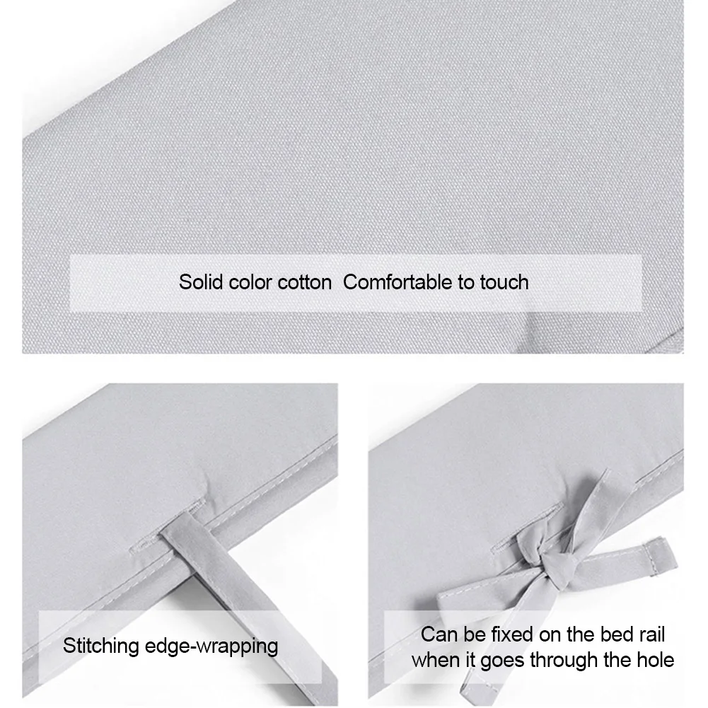 3Piece Crib Rail Cover Protector Baby Set Safe Teething Guard Wrap For Standard Cribs Side And Front R | Мать и ребенок
