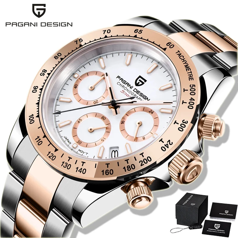 

PAGANI Design Quartz Watches Men 2021 Top Luxury Watch Men's Wristwatch Stainless Steel Waterproof Luminous Wristwatches PD-1644