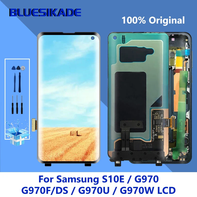 Оригинальный ЖК дисплей для Samsung Galaxy S10E G970 G970F сенсорный экран дигитайзер G970F/DS G970U