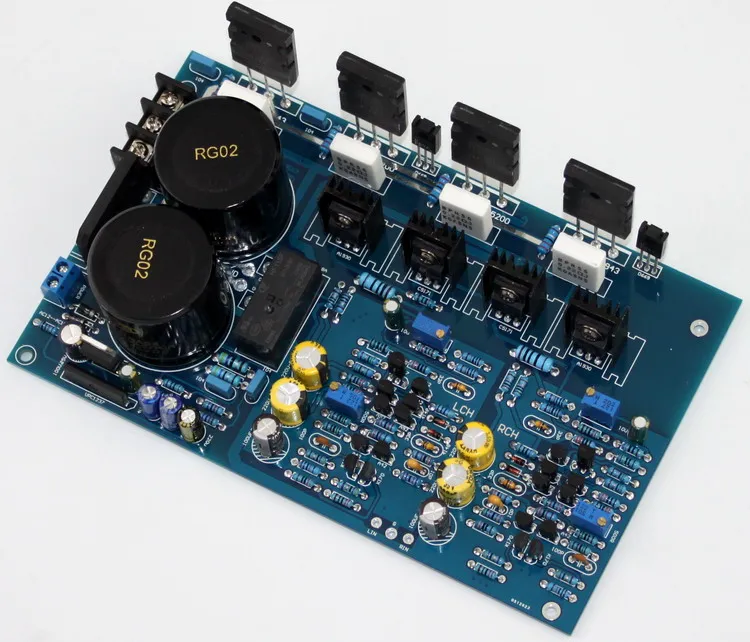 Контурная Плата усилителя GAOWEN 100 Вт + TT1943 / TT5200 Hi Fi M7 стерео с защитой динамика