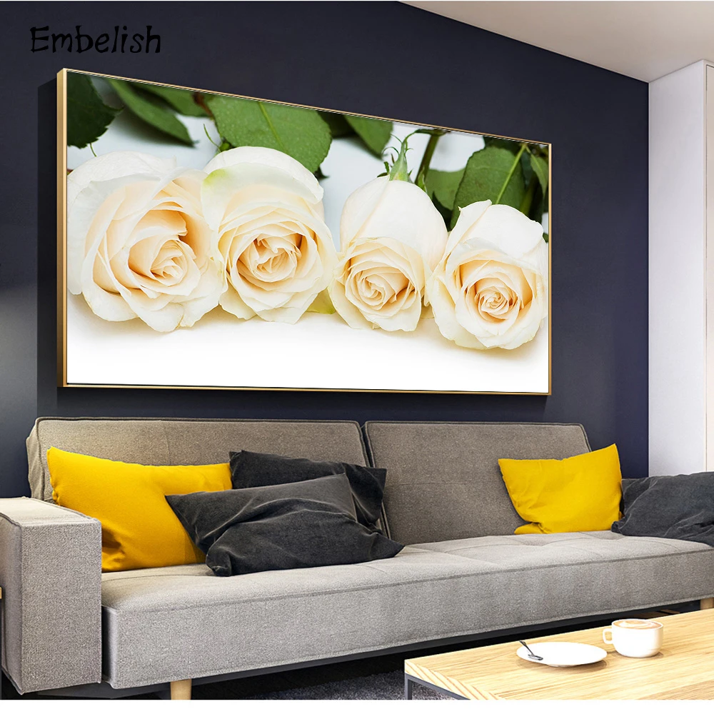 

1 Pieces Roses Beautiful Flowers Modern Home Decor Pictures For Living Room HD Print On Canvas Painting Bedroom Posters
