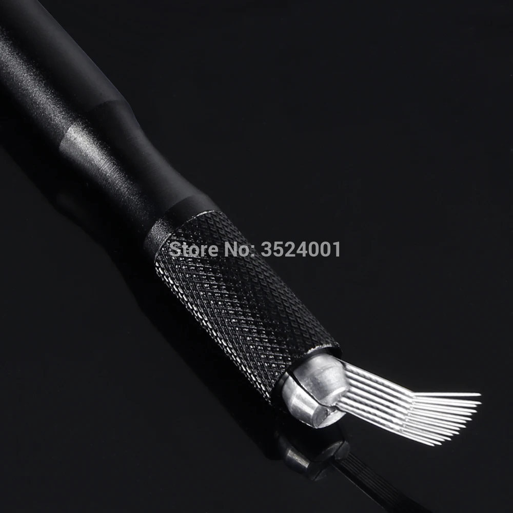 Бесплатная доставка 50 игл для перманентного макияжа 3D Ручка с лезвием из