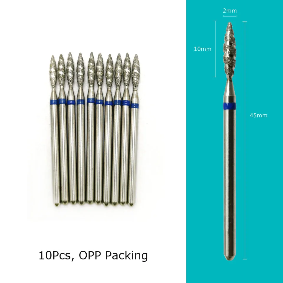 Фрезы HYTOOS для маникюра алмазные фрезы удаления кутикулы 10 шт. аксессуары ногтей |