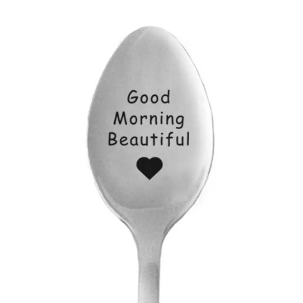 Чайная ложка из нержавеющей стали День Святого Валентина ложки для кофе хорошее
