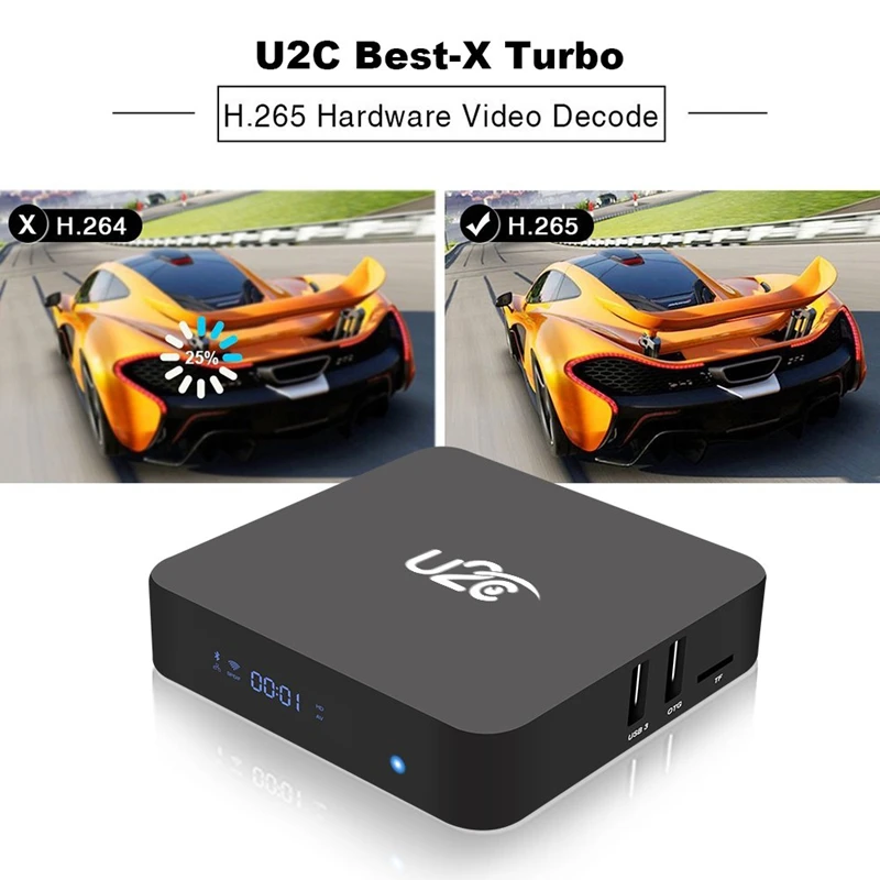 U2C X Turbo ТВ приставка Android 7 1 Octa Core 3g + 16G Wifi 64 бит Smart Tv Box Поддержка Bluetooth 4 K 3D H.265